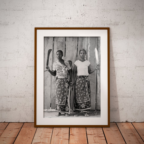 "Lute como uma Moçambicana" Fotografia 60x90 com Moldura e paspatur